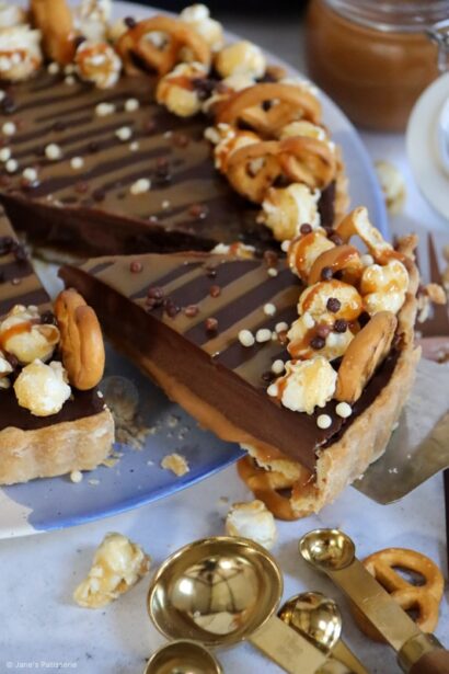 Tarte au chocolat et caramel salé !