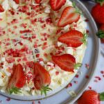 Cheesecake aux fraises et chocolat blanc sans cuisson !