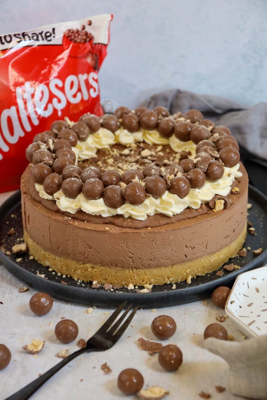 Cheesecake au chocolat Maltesers sans cuisson !