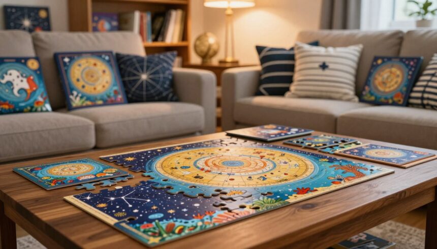 Trefl Prime 9000 Piece Ancient Celestial Maps + 13500 Piece Dive into Underwater