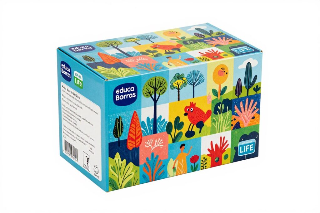 educa borras life puzzle box packaging showing product details and dimensions