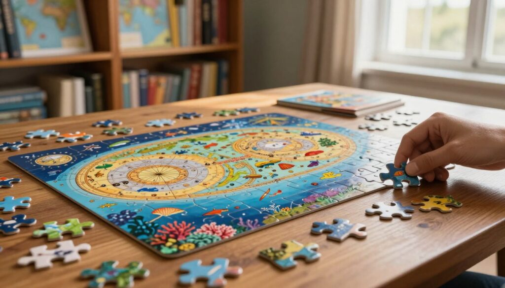 jigsaw puzzle assembly