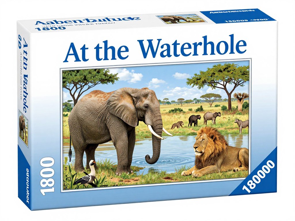 ravensburger at the waterhole 18000 piece puzzle